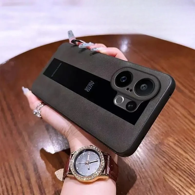 Casa para Vivo X200 FE/S30 Pro Mini Funda anticaída de cuero de cordero de lujo agradable para la piel para Vivo X200 FE 5G Funda a prueba de golpes - imagen 2