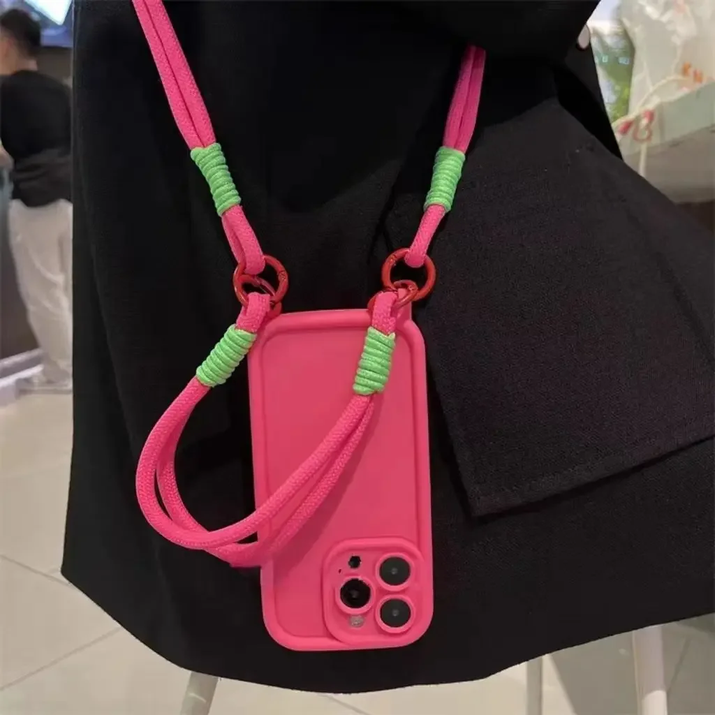 Correa para la muñeca, cordón cruzado, collar, funda de silicona para Xiaomi 15 Ultra 14 14T 13 Pro, contraportada - imagen 2