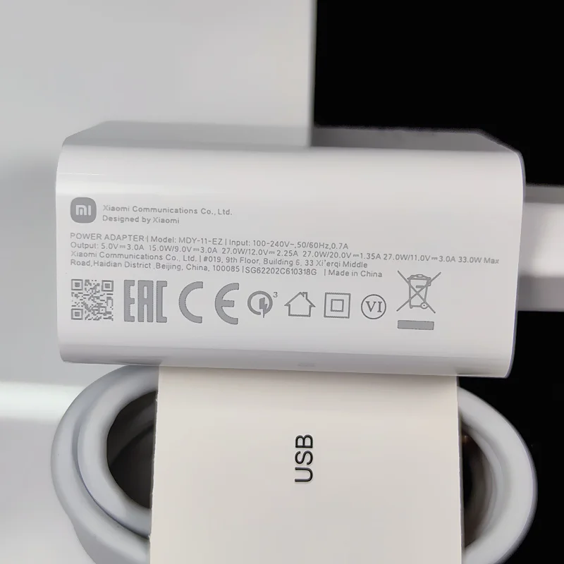 Xiaomi 33w turbo cargador original UE rápido Turbo para xiaomi redmi note 9 pro NOTA 10 POCO X3 K40 MI 10 9 9T Pro - imagen 4