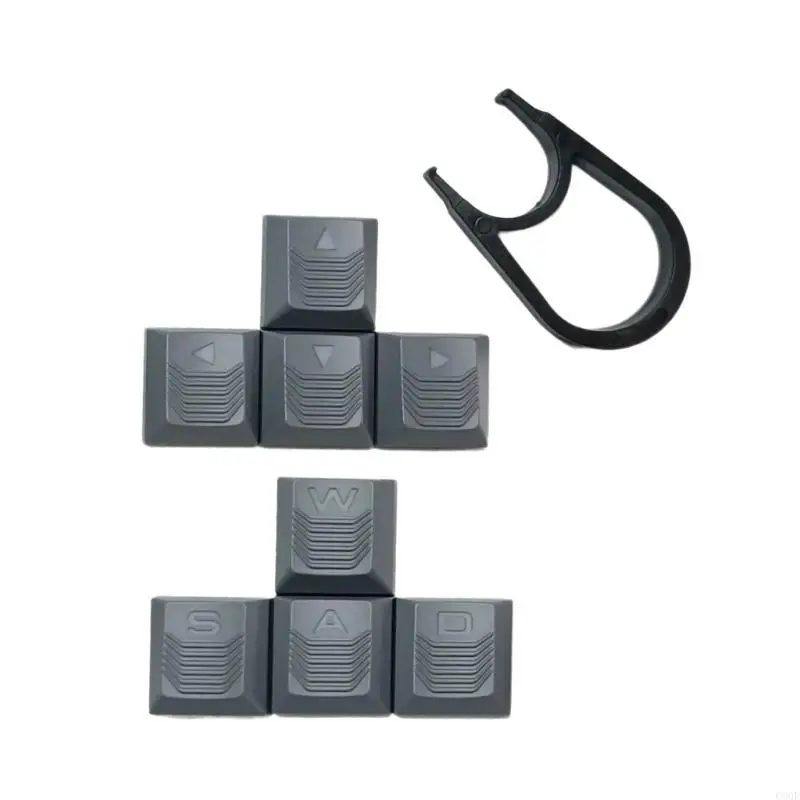 C90F Teclas WASD y flechas retroiluminación translúcida mejora teclado para juegos para jugadores y programadores - imagen 5