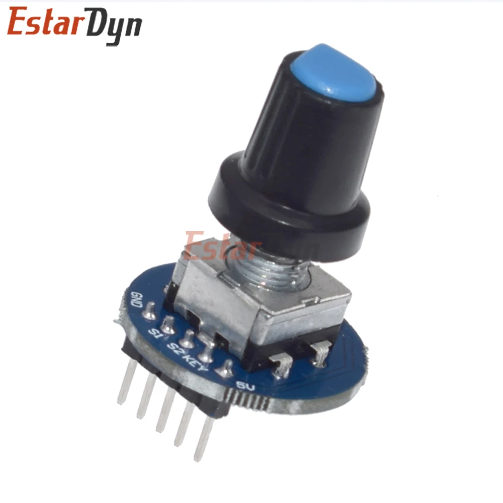 Módulo codificador rotatorio EC11, Sensor de KY-040 con tapa de perilla, interruptor de botón de 5V, rotación de 360 grados para proyectos Arduino DIY, 2 uds. - imagen 5