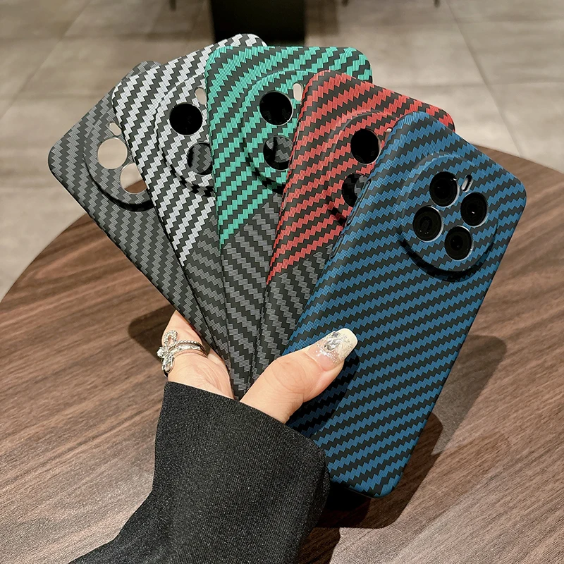 Funda de lujo con diseño de fibra de carbono Kevlar para Honor magic 7 7Pro 7 Lite 6Pro X60 Pro X9C, funda protectora inteligente totalmente a prueba de golpes