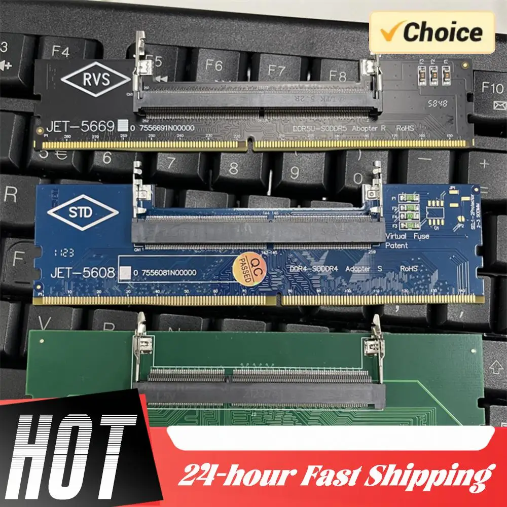 1-10 Uds portátil a memoria RAM de escritorio DDR3 DDR4 DDR5 adaptador de memoria tarjeta conector portátil a escritorio SO-DIMM a tarjeta DIMM de PC - imagen 3