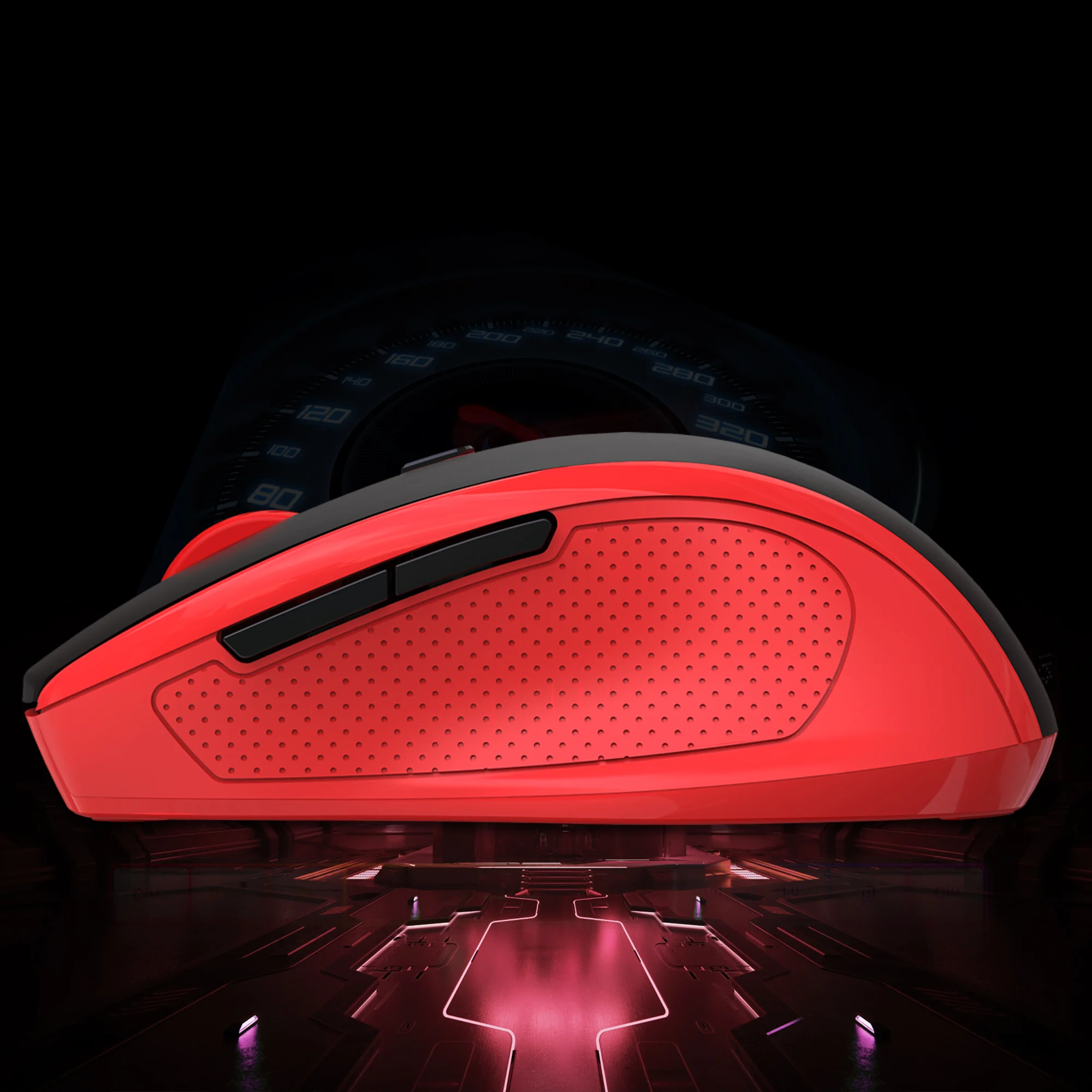 Ratón inalámbrico ergonómico para juegos HXSJ 2,4G: óptico, resolución ajustable de 3 niveles, diseño cómodo para ordenador portátil de escritorio Mac - imagen 4