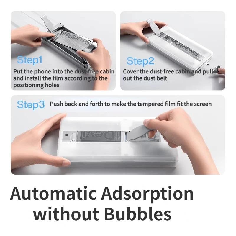 Protector de pantalla SmartDevil para iPhone 15 Pro Max 15 Plus, cubierta completa de vidrio templado HD a prueba de polvo con herramienta de fácil instalación - imagen 2