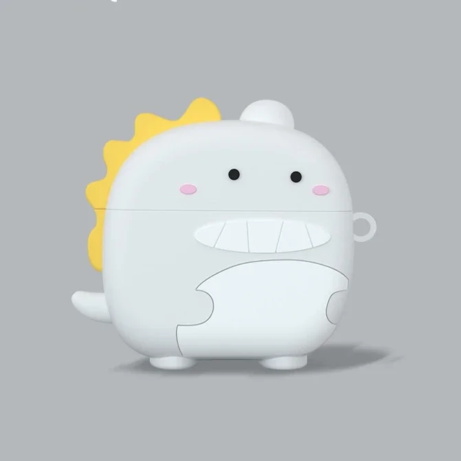 Funda de silicona para auriculares Bose QuietComfort Ultra, cubierta protectora suave, dinosaurio verde, QC3 - imagen 3