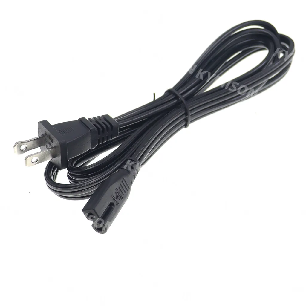 Cable de alimentación adaptador de CA Universal de 2 ranuras polarizadas a figura 8 18AWG NEMA 1-15P a IEC320 C7 Cable de alimentación 1,8 M - imagen 3