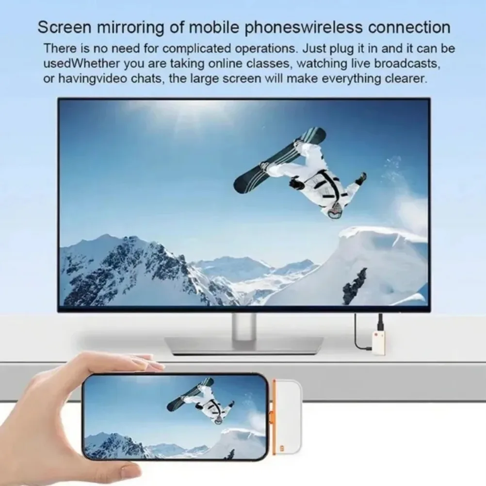 50M inalámbrico tipo C HDMI transmisor de vídeo receptor extensor adaptador de pantalla Dongle para TV Box Monitor proyector - imagen 3