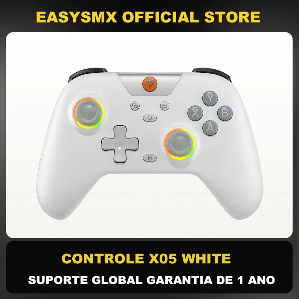 EasySMX X05 Gamepad inalámbrico Controlador de juegos Bluetooth Compatible con PC/teléfono/interruptor/Gamer de vapor, luz RGB, efecto Hall - imagen 2