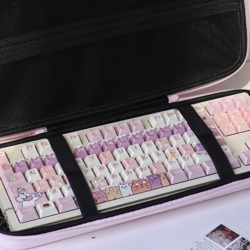 Crush80 Evo80 80% teclado mecánico con diseño personalizado bolsa de almacenamiento bonita a prueba de polvo resistente a los arañazos bolsa de teclado portátil regalo - imagen 3