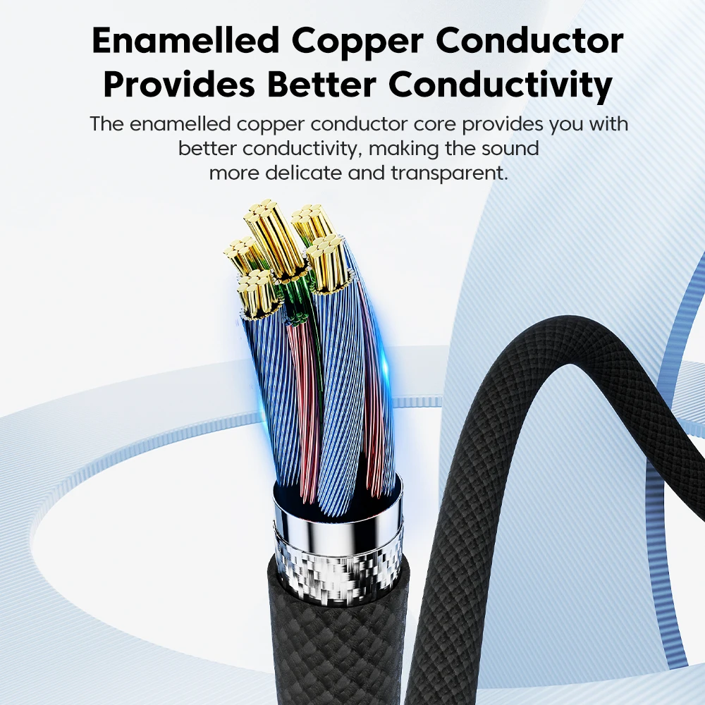 Toocki tipo C a conector de 3,5mm Cable de Audio auriculares Aux USB C Cable adaptador de auriculares adaptador de Audio de 3,5mm para Xiaomi Huawei OPPO - imagen 5