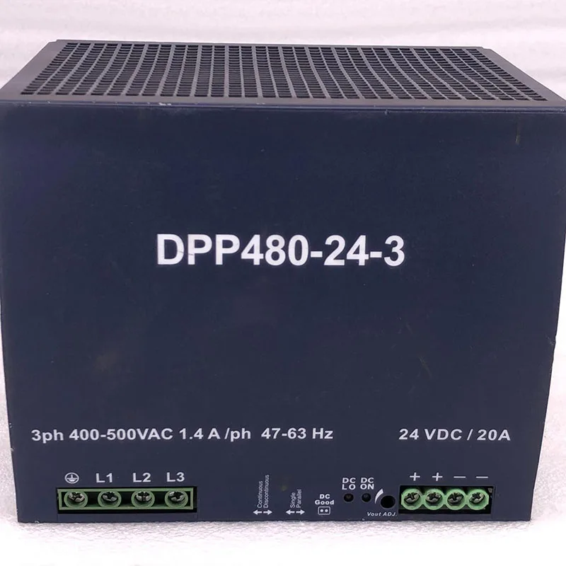 DPP480-24-3 24VDC 20A 480W Fuente de alimentación conmutada tipo carril trifásico - imagen 3