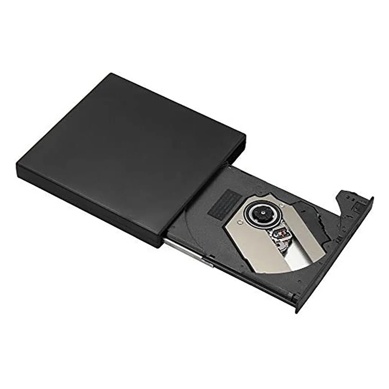 Reproductor de DVD externo portátil, Unidad de CD-ROM de Ultra velocidad, USB 2,0, compatible con ordenador portátil, PC y Escritorio - imagen 4