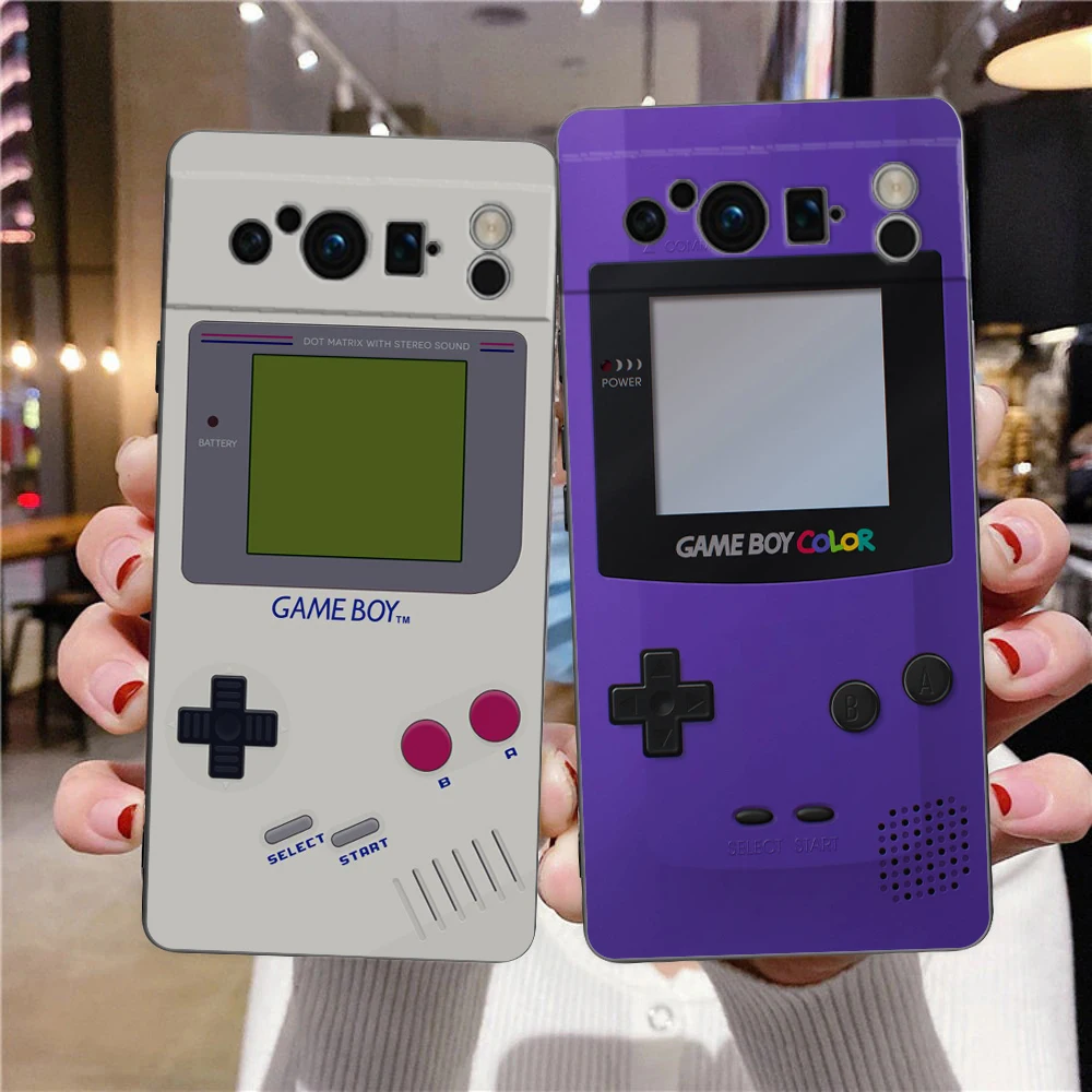 Gameboy Boy Game Funda de teléfono para Google Pixel 8 7 6 Pro 6A 7A 5G silicona suave a prueba de golpes TPU cubierta negra TPU Fundas - imagen 2