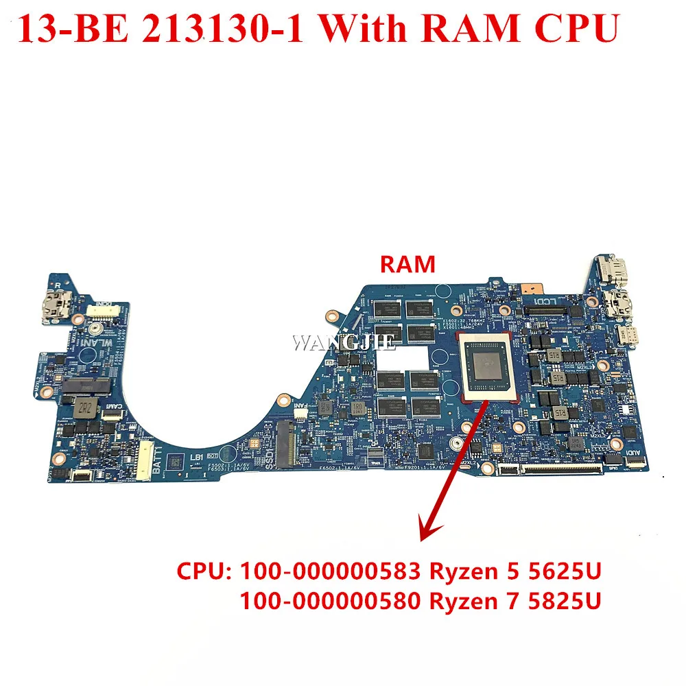 213130-1 448.0NE10.0011 para la placa base del ordenador portátil HP 13-BE Ryzen 5 5625U Ryzen 7 5825U CPU 8G 16G RAM - imagen 2