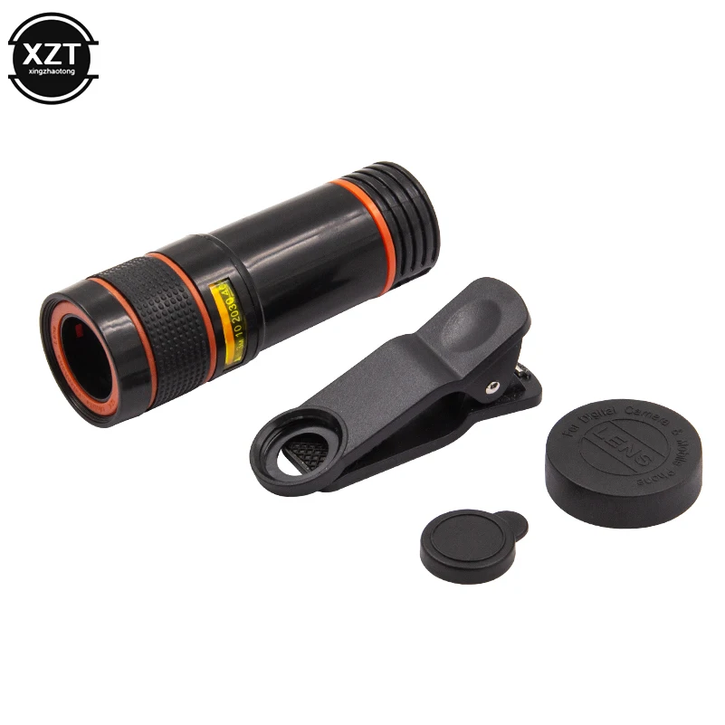 Lente de cámara de teléfono móvil, lente de cámara Universal con Clip 8X 12X, teleobjetivo HD, lente telescópica para iPhone, Xiaomi y Samsung - imagen 4