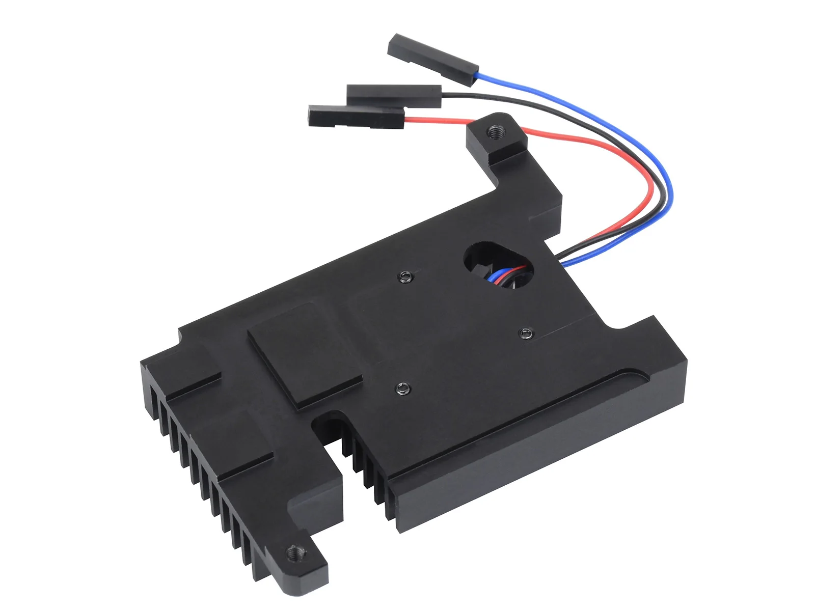 Waveshare ventilador de refrigeración de aleación de aluminio todo en uno dedicado de bajo ruido para Raspberry Pi 4B, ajuste de velocidad PWM, mejor refrigeración - imagen 4