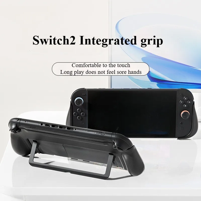 Para consola de juegos Nintendo Switch 2, agarre antideslizante con soporte, cómodo soporte de agarre ergonómico para accesorios Switch 2