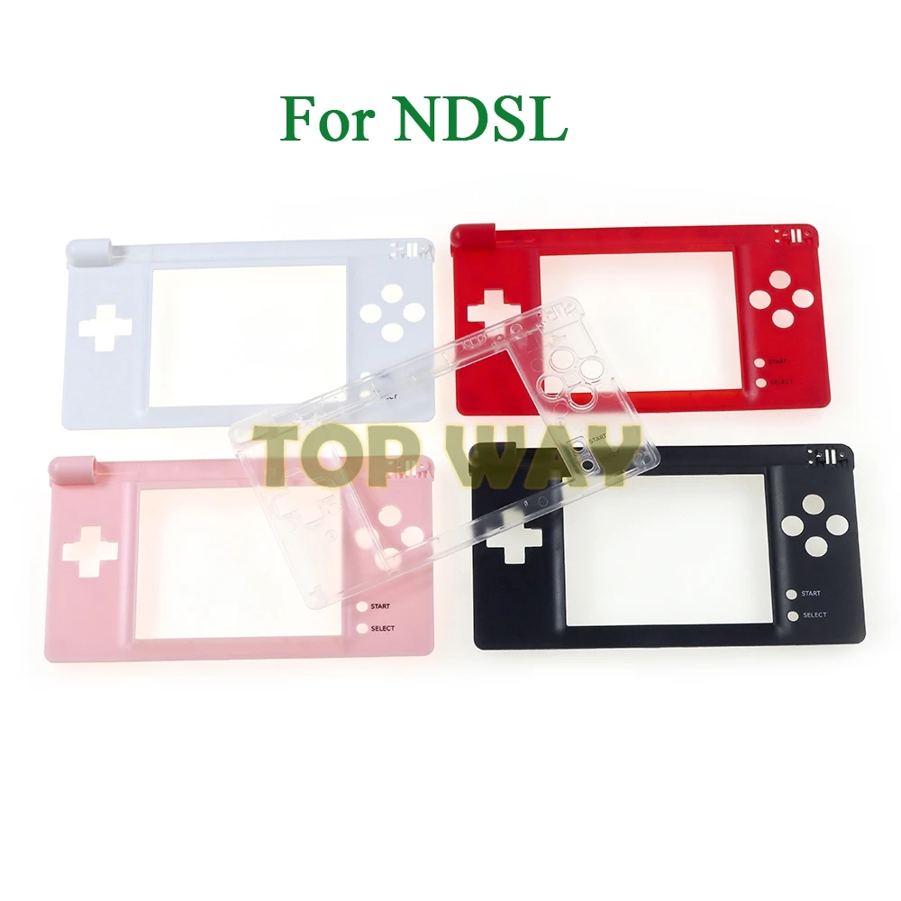 20 piezas cubierta de plástico botón superior marco de pantalla LCD inferior para consola NDSL Game DS Lite carcasa de pantalla