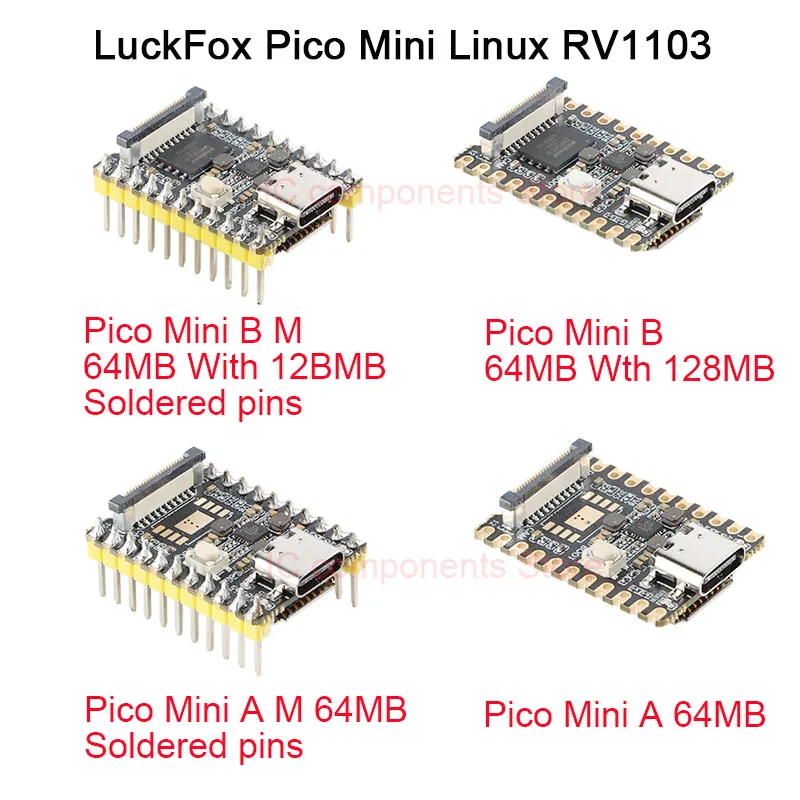 Luckfox Pico Mini A Xinghu RV1103 Micro Linux Placa de desarrollo de inteligencia Artificial interfaz de TYPE-C Chip RV1103