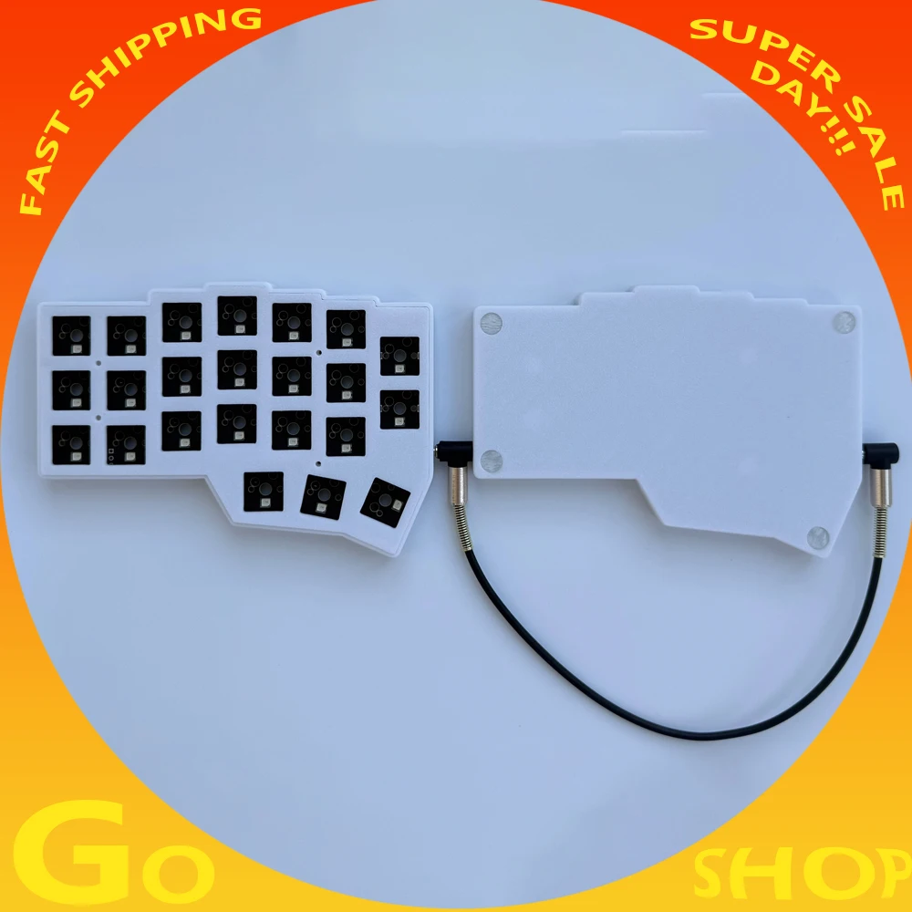 Teclado dividido Corne Crkbd V4.1 personalizado con cable Rgb soporte de intercambio en caliente Qmk/Via Corne V4.1 Kit de teclado dividido para accesorios de Pc regalo