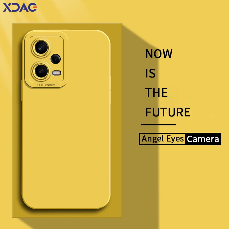 Funda de silicona líquida con ojos de ángel para Xiaomi POCO F5 Pro, F5Pro, POCOF5, protector de cámara de silicona suave, armadura de teléfono a prueba de golpes