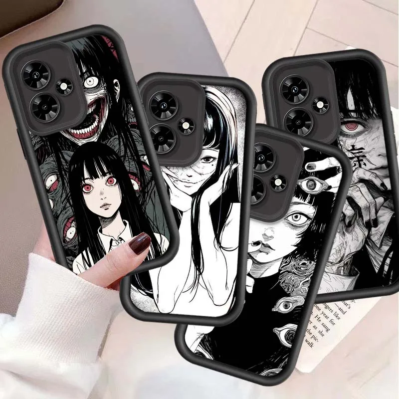 Junji Ito Horror para Infinix GT Hot 10 20 30 11 12 12i 20s 30i 40 40i 50 50i Pro Play NFC Eye Ladder funda de teléfono