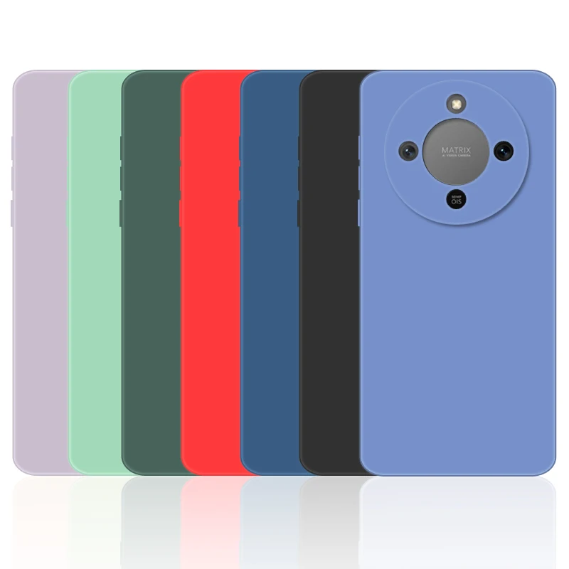 Para Honor X9d Funda Honor X9d 5G Funda de silicona líquida suave Protector de parachoques duradero Fundas protectoras traseras para teléfono para Honor X70 Funda - imagen 2