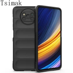 Funda de silicona para POCO X3 Pro X4 F3 GT F4 M4 Pro 4G 5G, parachoques trasero a prueba de golpes para Xiaomi Mi Poco X3 X3Pro X 3, funda de teléfono