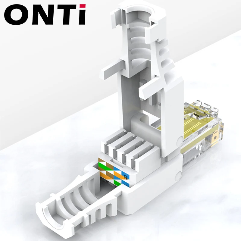 Conector RJ45 Macho CAT6 Ethernet sin herramientas - imagen 5