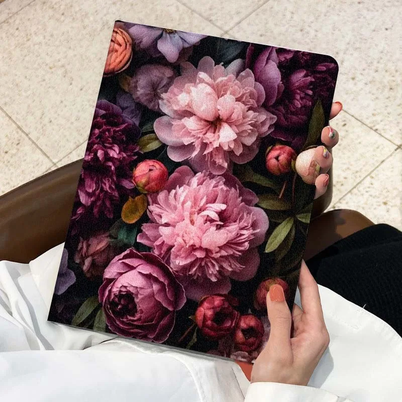 Peonía púrpura oscuro para Huawei Honor Tab Magic Pad GT 6 X9 X8A X8 V8 V7 9 8 2 3 13,3 10 Pro pulgadas funda para tableta - imagen 4