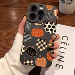 Funda iPhone 16 / 15 Pro Antigolpes Halloween Calabaza Premium