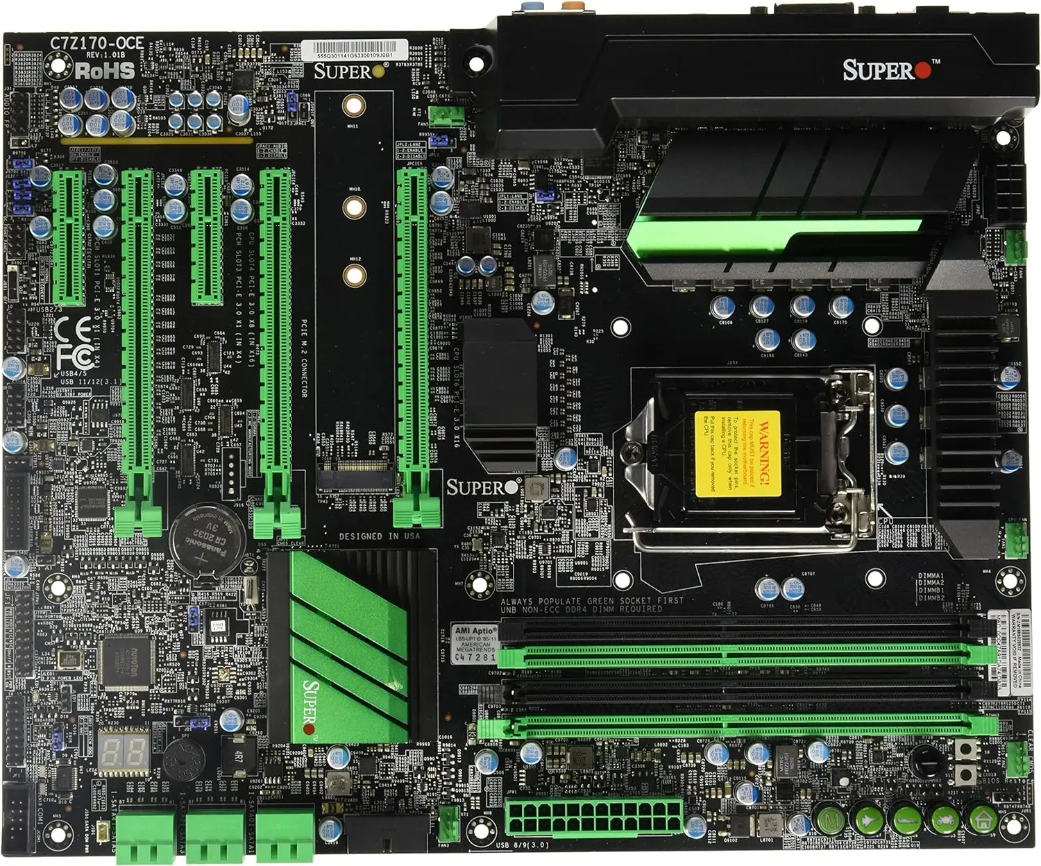 Placa base Supermicro C7Z170-OCE Intel Z170 LGA 1151 DDR4 64GB compatible con cpu 6100 7500 6600 6700 7700 6400 G4560 - imagen 2