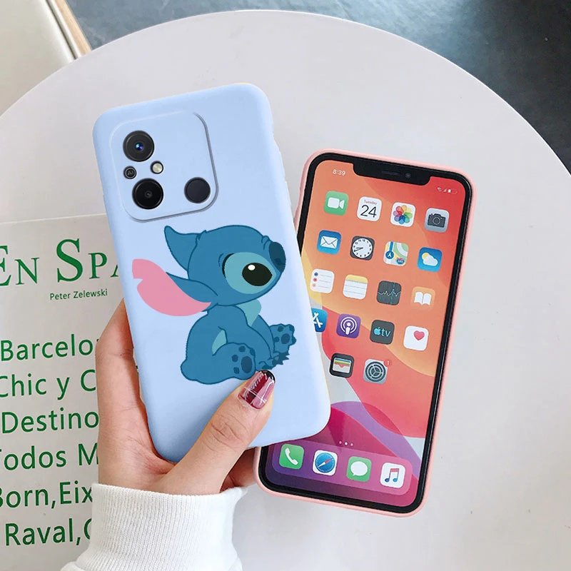 Para Redmi 12C 11A 4G Funda 2023 Linda Lilo Stitch Angel Funda de silicona suave delgada Coque Funda de dibujos animados para Redmi 12 C parachoques - imagen 5