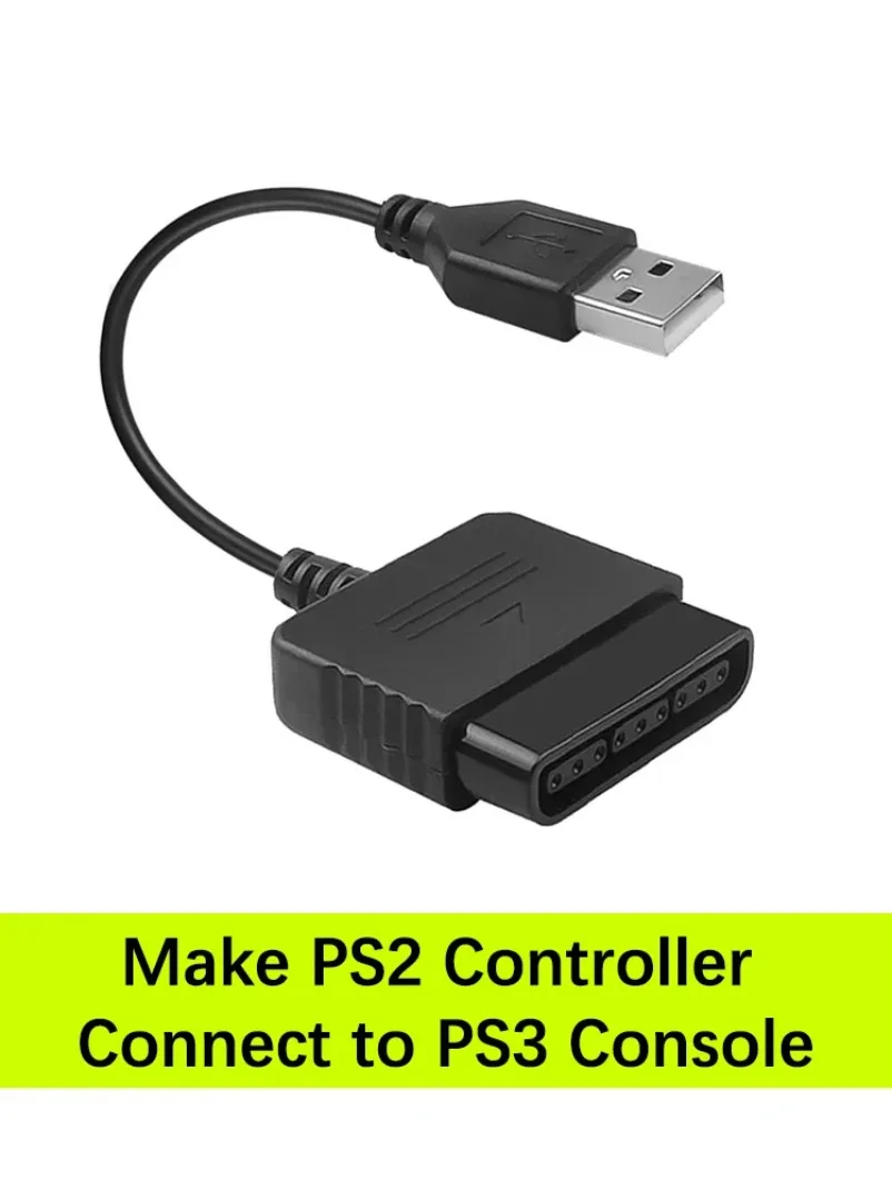Adaptador de controlador para controlador PS2, conexión a consola PS3, Gamepads PS2 a reproductor de juegos de PC, Cable convertidor sin controlador - imagen 3