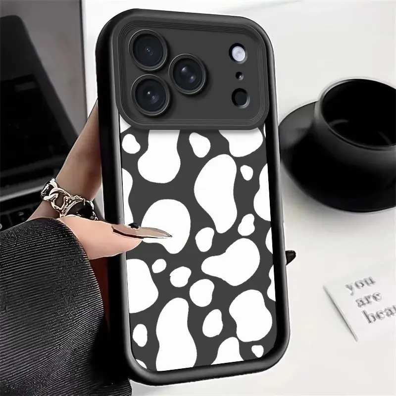 Funda de teléfono con estampado de leopardo INS para iPhone 17 17Pro 17Air 17 Pro Max, funda protectora de silicona suave de Color caramelo, funda trasera a prueba de golpes