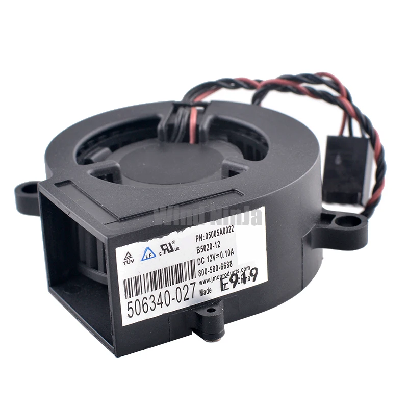 5cm 50mm B5020-12 05005A0022 ventilador 50x50x20mm DC12V 0.10A ventilador de refrigeración centrífugo de 3 pines para proyectores