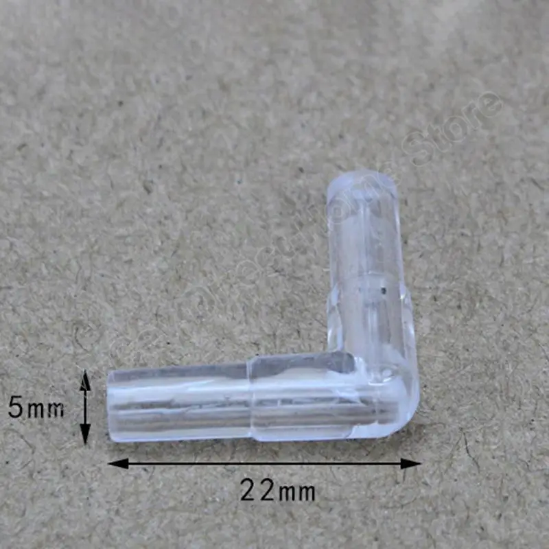 10 Uds 5mm transparente acuario pecera accesorios de tubería de agua bomba de aire tubo distribuidor divisores codo Tee conector acrílico - imagen 3