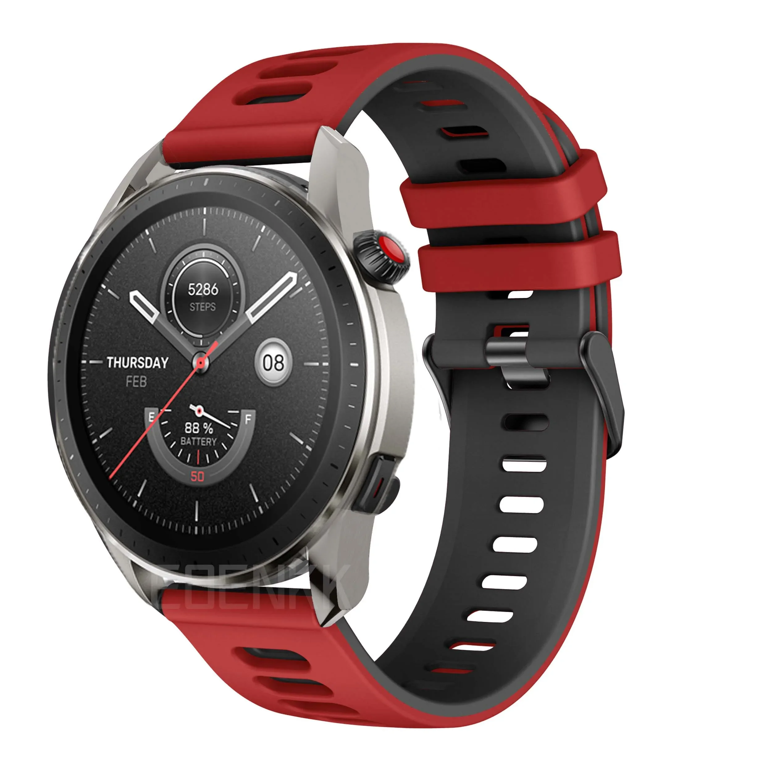 Correa de reloj para Huami Amazfit GTR 4 3 3pro 2 2e GTS Bip 5 GTS4 3 2 pulsera deportiva para Amazfit Pace Stratos 3 2S - imagen 3