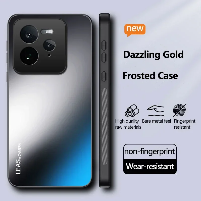 Funda mate de lujo para Realme 13 Pro Plus, protección de lente, parachoques a prueba de golpes, cubierta trasera de teléfono esmerilada deslumbrante AG - imagen 2