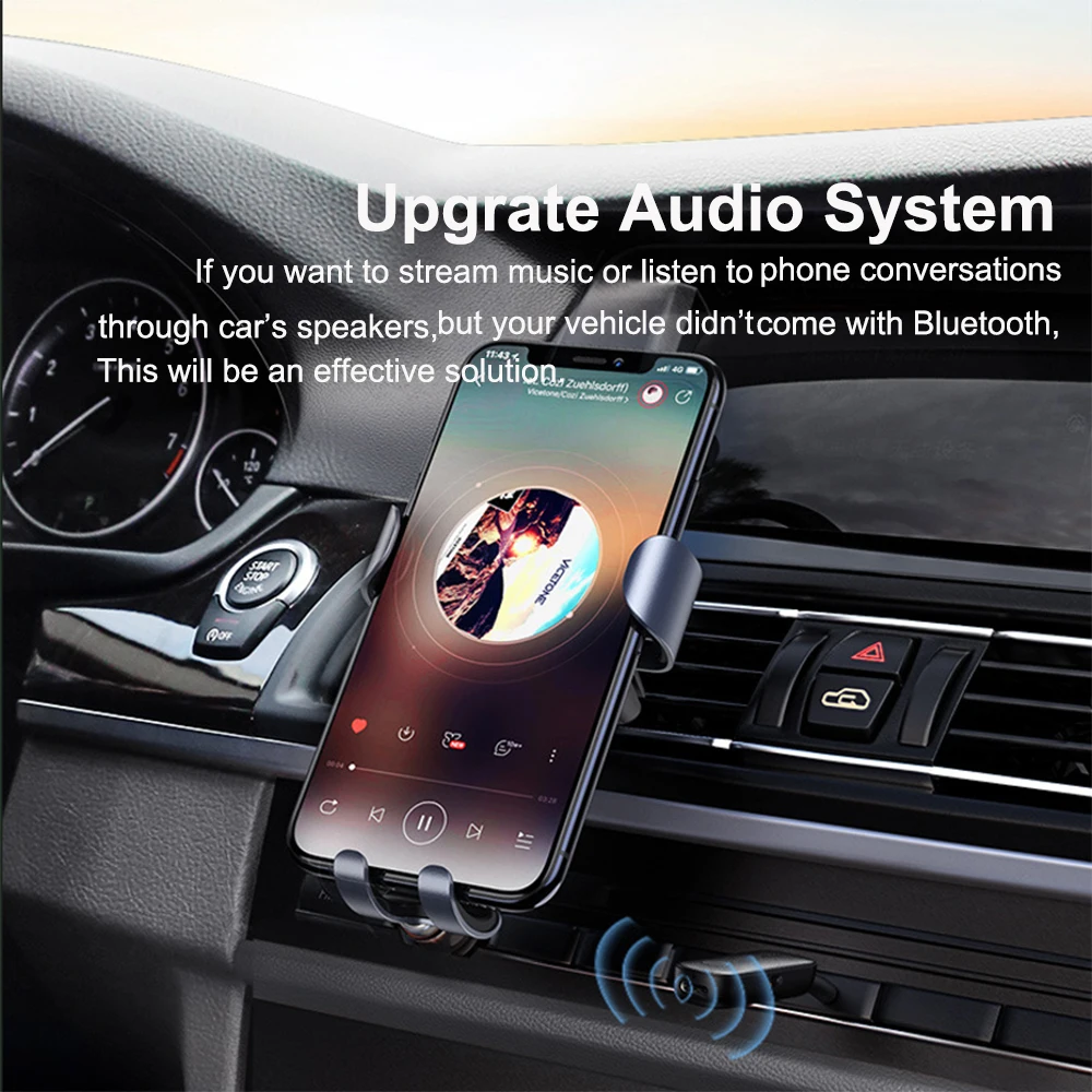 Transmisor receptor Bluetooth 5,3 2 en 1, adaptador de Audio inalámbrico, AUX de 3,5 MM con micrófono, adaptador inalámbrico para TV, altavoz de auriculares para coche - imagen 4