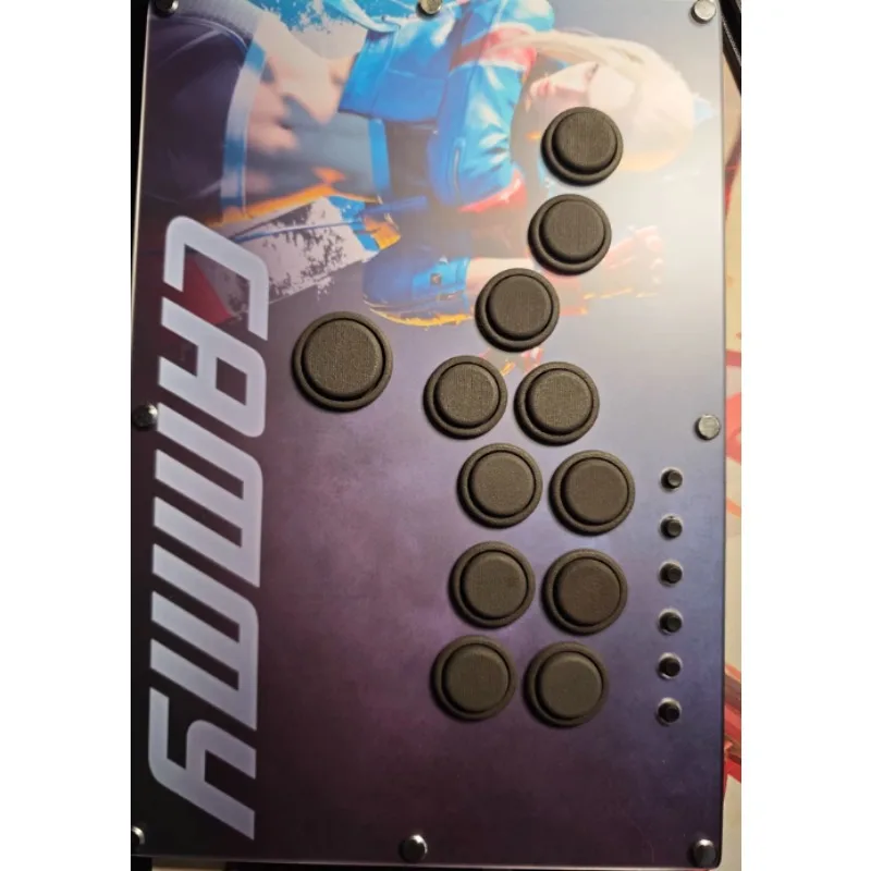 Hitbox Mini teclado pegatinas personalizadas PS5 juego de lucha desafío Obox Joystick teclas de nailon Pi Street Fighter 6 para jugadores