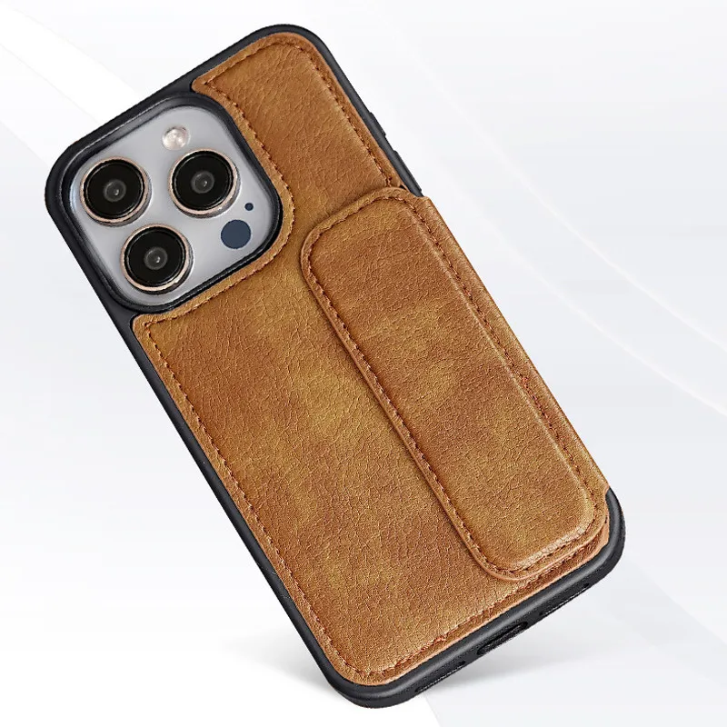 Para iPhone14 15 16 Pro Max, iPhone 14 13 funda ELVEV P08 serie Vintage PU cuero PC ranura para tarjeta cubierta de teléfono - imagen 4