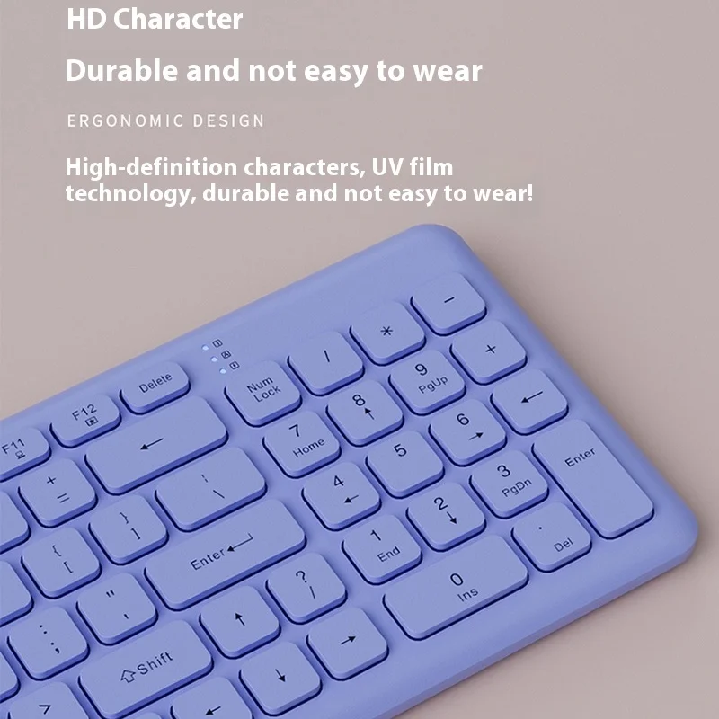 Nuevo juego de teclado y ratón inalámbrico de 2,4g, portátil, oficina, escritura silenciosa, ahorro de energía, accesorios de oficinas impermeables y a prueba de polvo - imagen 4