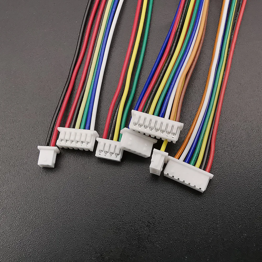 10 Uds Mini JST 1,25mm paso MX 1,25 2/3/4/5/6/8 Pin conector hembra a hembra con Cables de PVC 28AWG 10/15/20/30CM - imagen 3