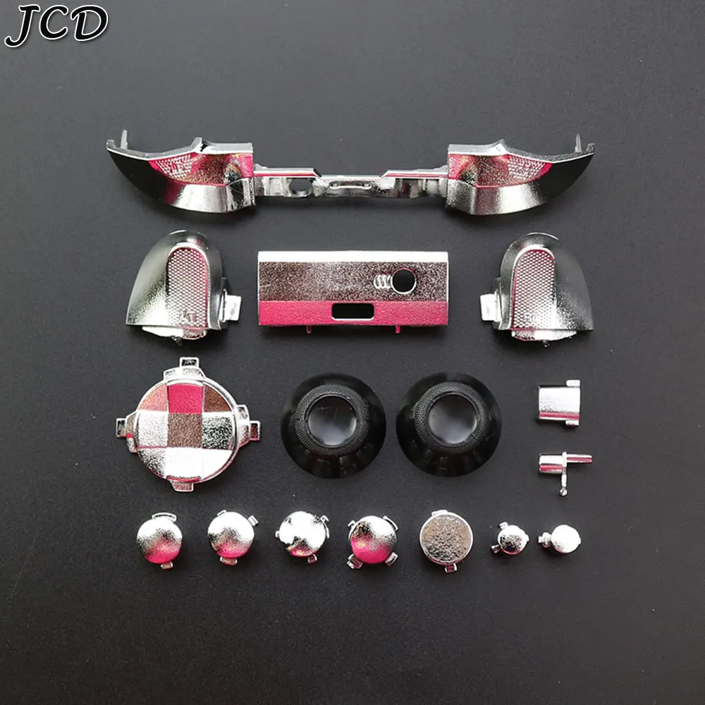 JCD-juego completo de botones de disparo de parachoques cromado, Kit de Mod para Xbox XBOX Series S X, mando LB RB RT LT ABXY d-pad - imagen 4