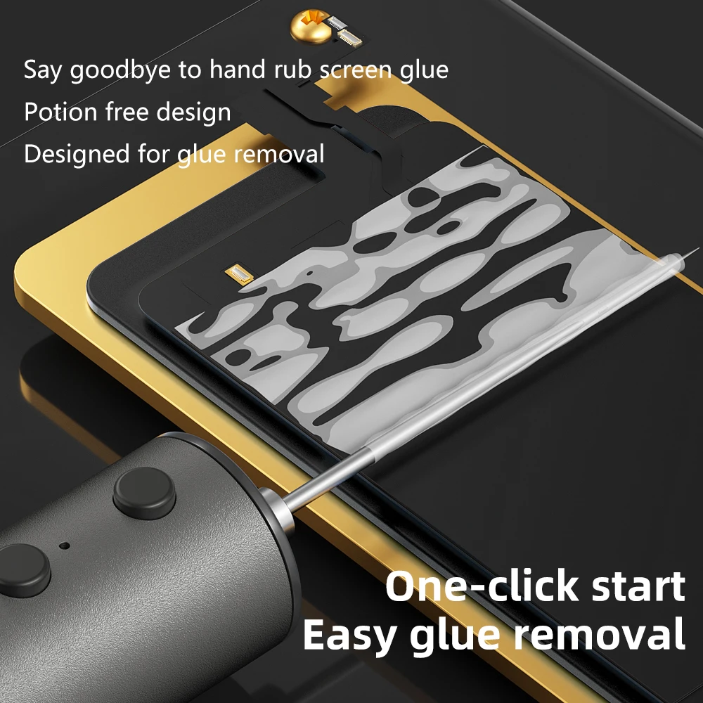 Removedor de pegamento OCA eléctrico MaAnt CJ-3 con cuatro velocidades ajustables para reparación de teléfonos móviles herramienta de limpieza de eliminación de pegamento OCA - imagen 4