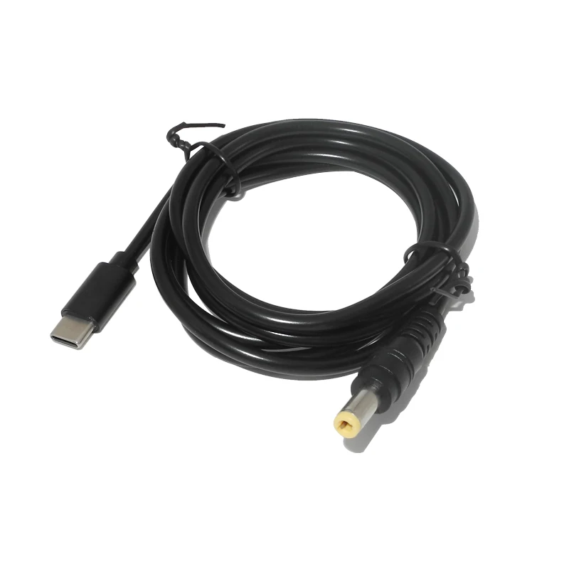 Cable de alimentación USB tipo C PD a DC 5,5x2,5mm 9V 12V 15V, adaptador de Cable de USB-C de 65W para cámara de tira LED CCTV, enrutador inalámbrico - imagen 2
