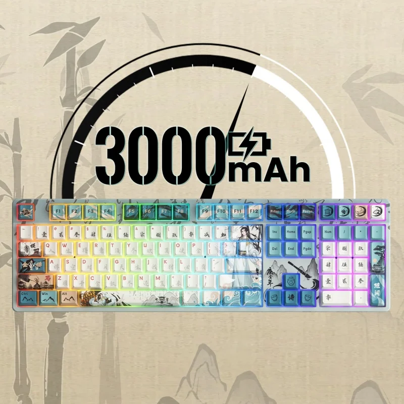 Akko 5108B Plus Joy of Life Teclado mecánico RGB Cherry Profile 108 teclas Full Size RGB Hot Swap con cable/2,4G/Bluetooth inalámbrico - imagen 5