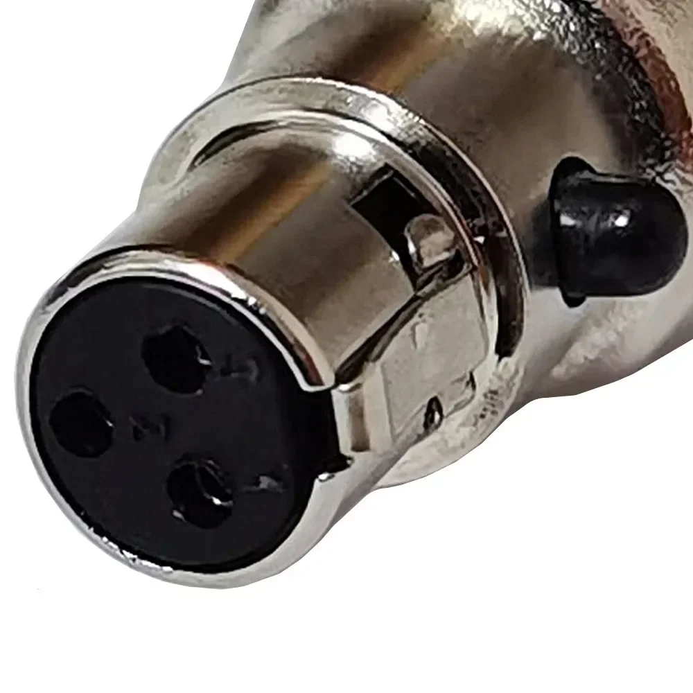 Conector Mini XLR de 3 pines, adaptadores de micrófono de Audio con enchufe, montaje en chasis, Mini conector XLR de 3 pines para micrófono profesional - imagen 2